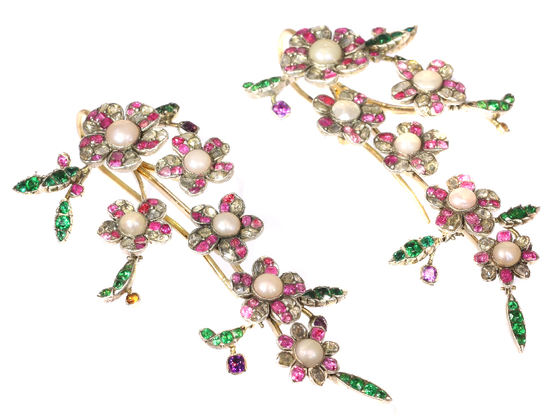 Rococo Reimagined: 18th Century Diamond Elegance Earrings (image 5 of 11)